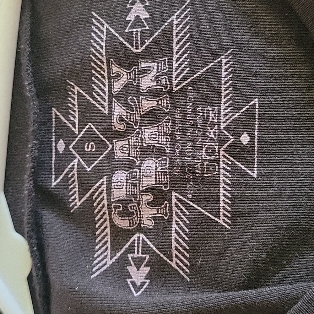 "CRAZY TRAIN" cow print Womans Size small Short Sleeve black and white cute cozy